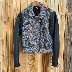 FLASH SALE⭐️Unique embroidered moto style jacket!